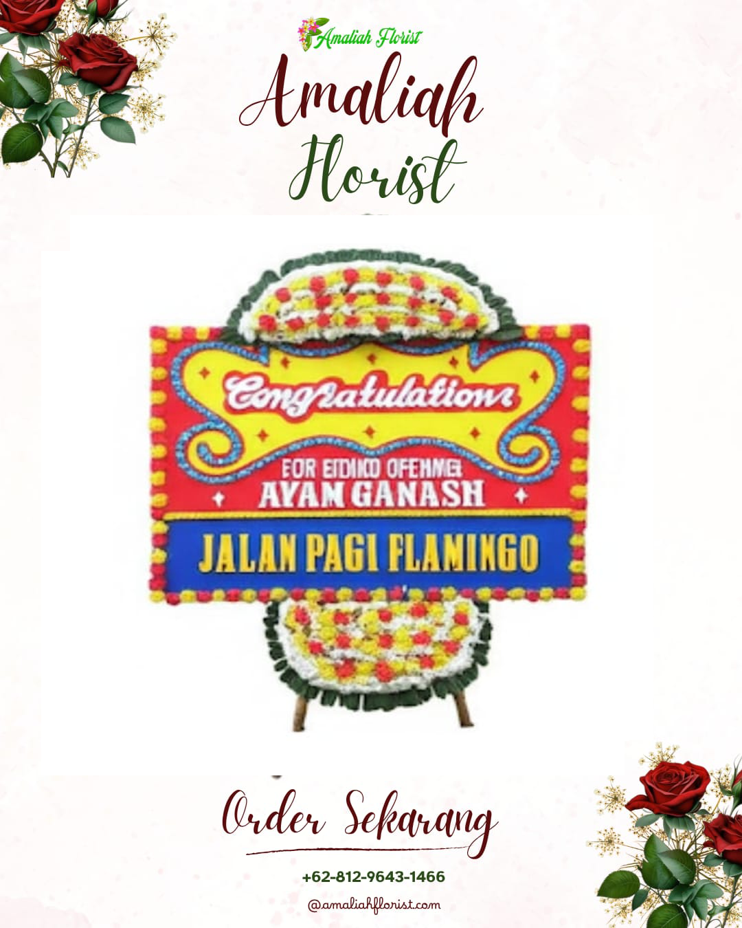 Sewa Papan Bunga Wilangan